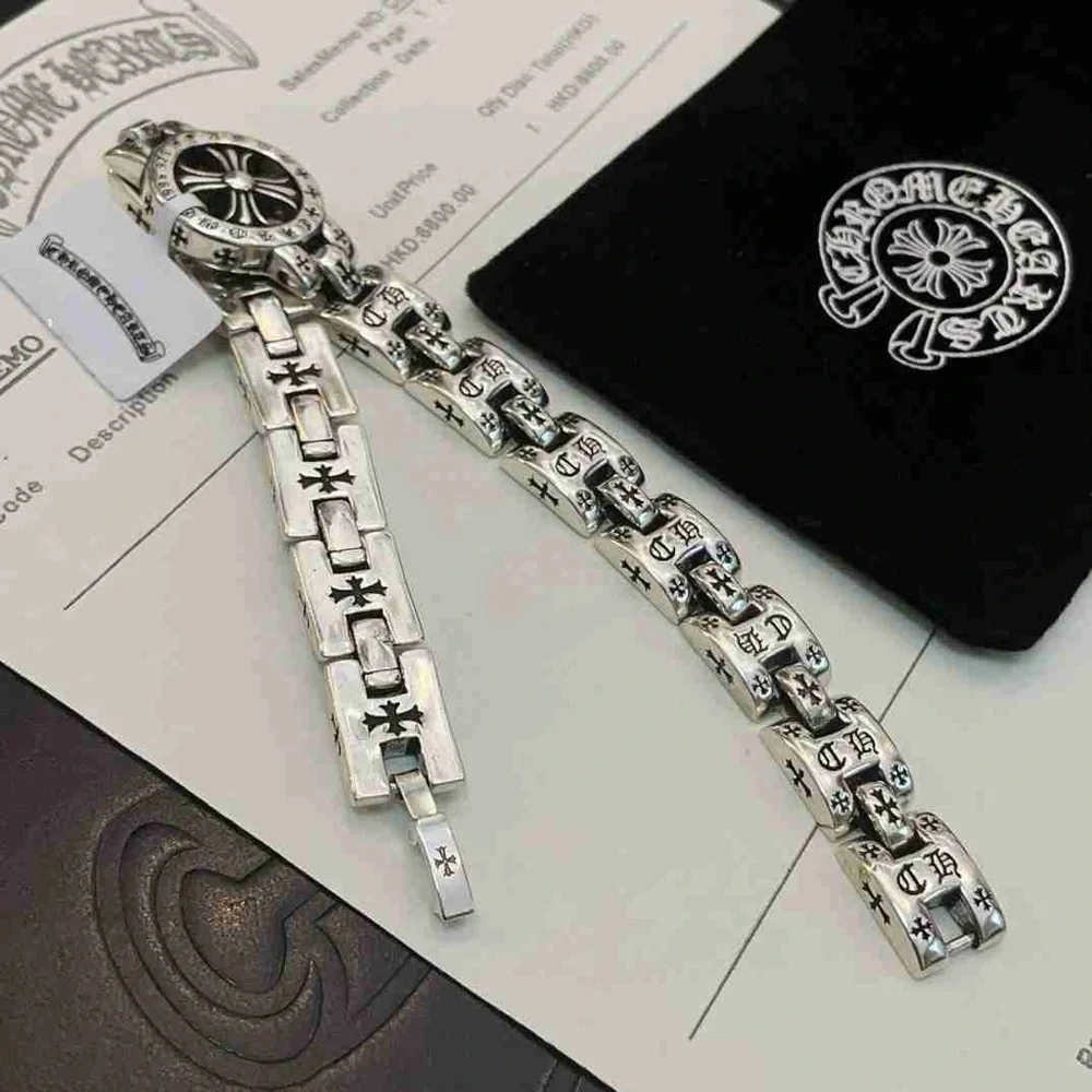 Chrome Hearts Flower Cross Bracelet Size 20cm - Picture 5 of 5